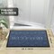 Welcome Mat - Outdoor & Indoor, 29.5x17 All-Season Waterproof, Heavy Duty, Low Profile, Non-Slip, Blue
